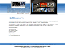 Tablet Screenshot of nleaudio.com
